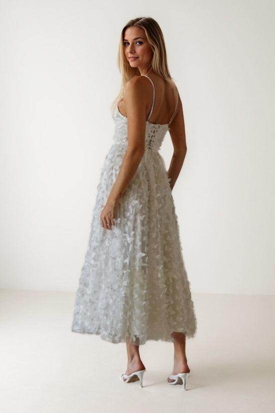 A-Line Ankle Length Lace Wedding Dress CW3426 - COCOMELODY