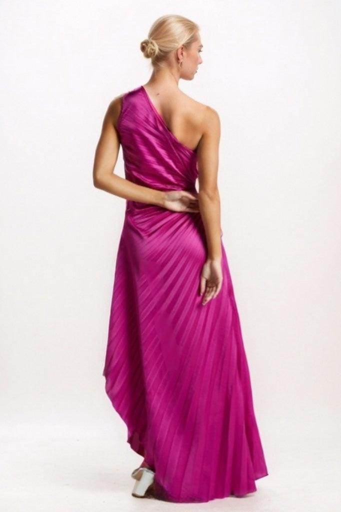 A-Line Maxi Satin Prom Dress CS0694 - COCOMELODY
