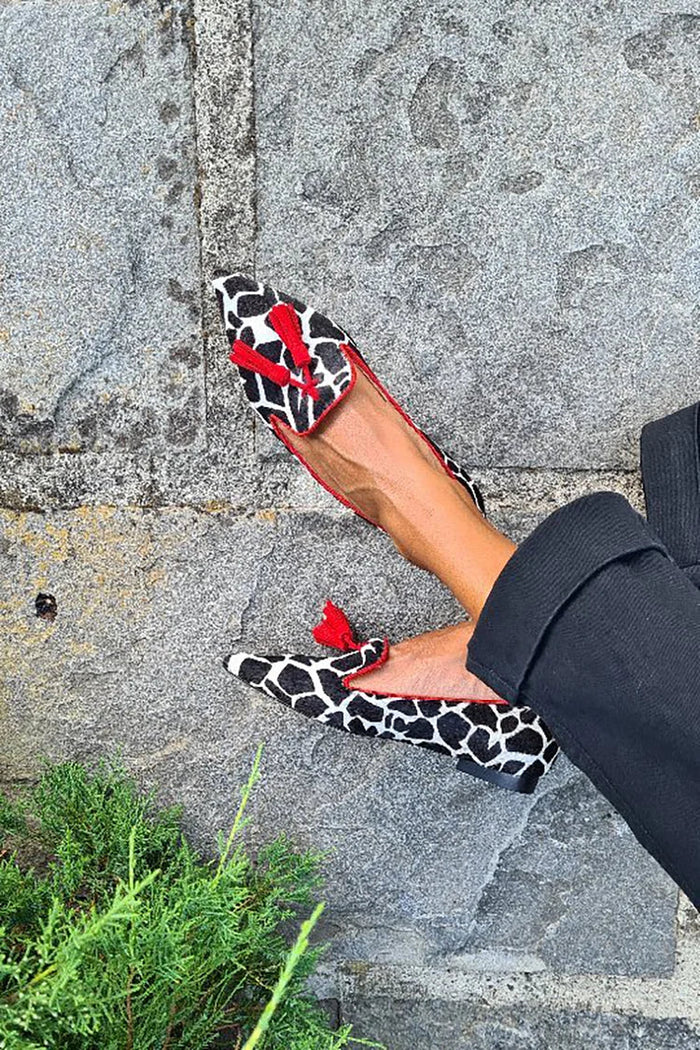 Aria - Women's Trendy Comfort Loafers with Bold Animal Print