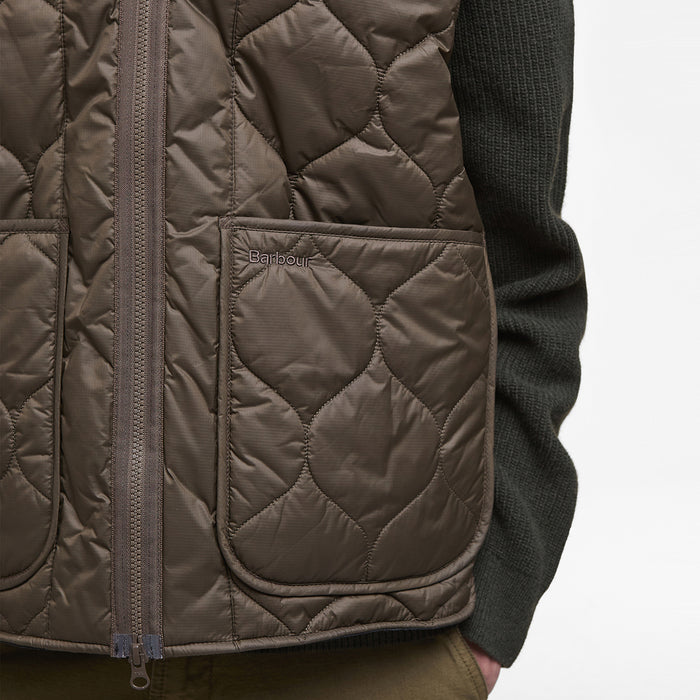 Barbour - Re-Engineered Utility Liddesdale Gilet in Olive - Nigel Clare