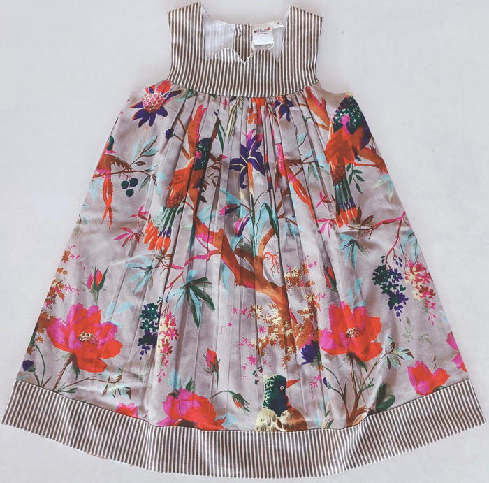 Bird Printed Sweetheart Neck Line Dress Dress Yo Baby India