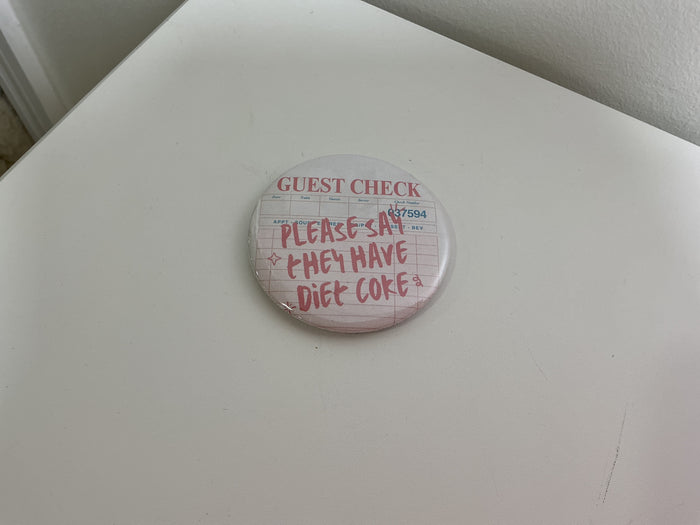 Button: Guest Check (Diet Coke)