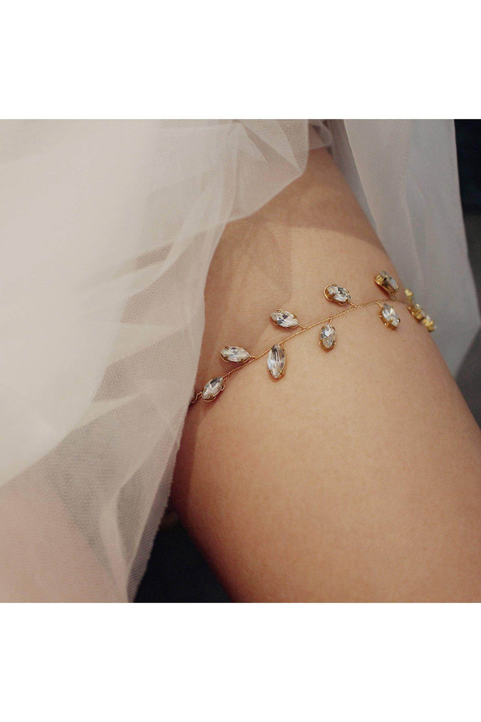 Diamond Wedding Garter CZ0327 - COCOMELODY
