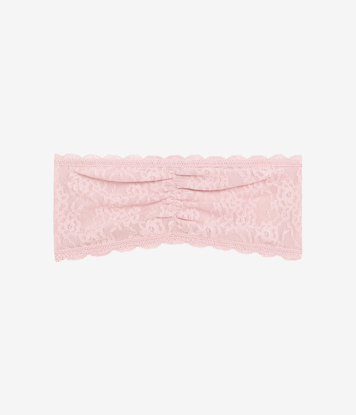 Effortlessly Lace Bandeau: Blush Pink