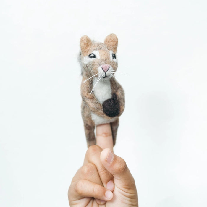 Felt Chipmunk Finger Puppet