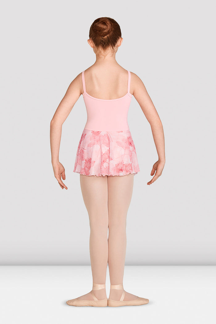 Girls Jasmine Print Camisole Skirted Leotard
