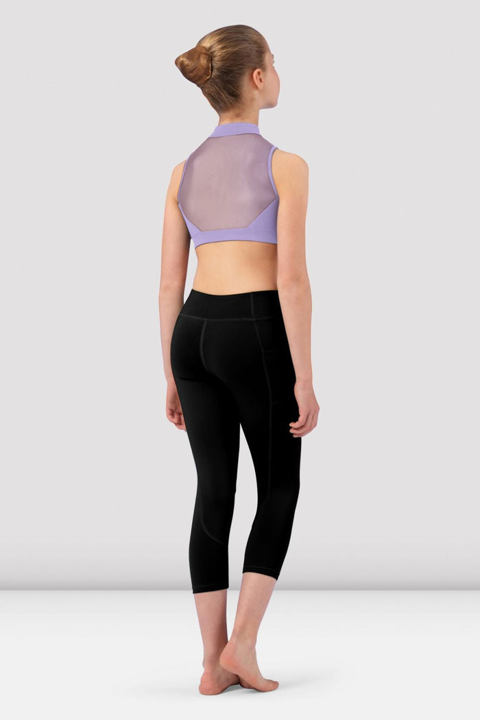 Girls Sadie Zip Front Crop Top - BLOCH EU