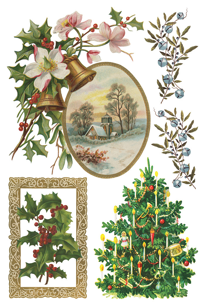 IOD - Christmas Joy TRANSFER 8 x 12” PAD