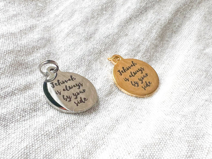 Jehovah Is Always By Your Side Stainless Steel or Gold Pendant - GINGERS