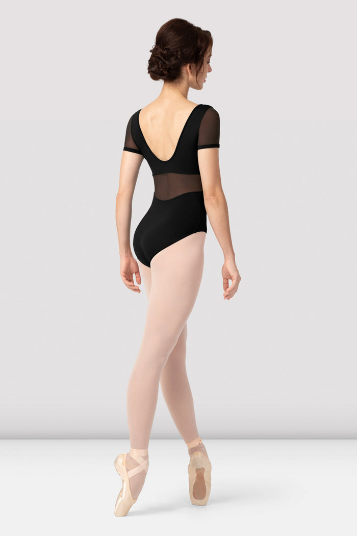 Ladies Clea Corset Short Sleeve Leotard