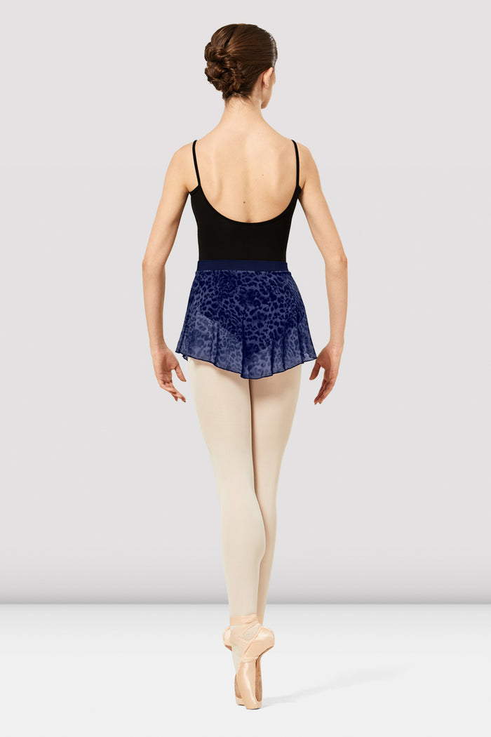 Ladies Janise Animal Print Mesh Pull On Skirt