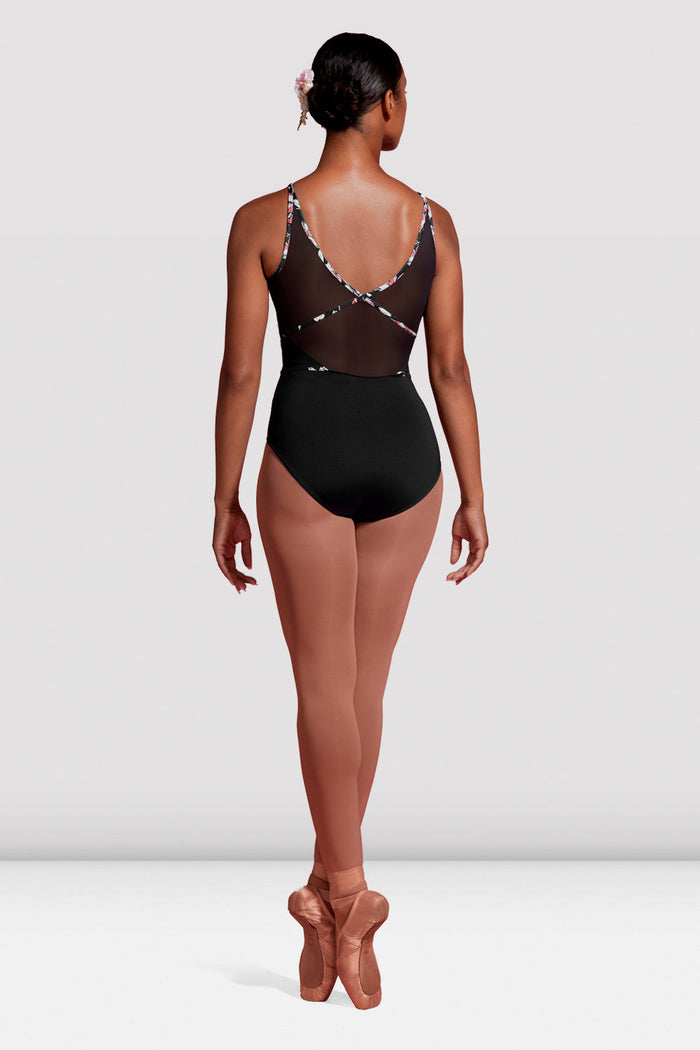 Ladies Mirella Jardin Mesh Halter Leotard