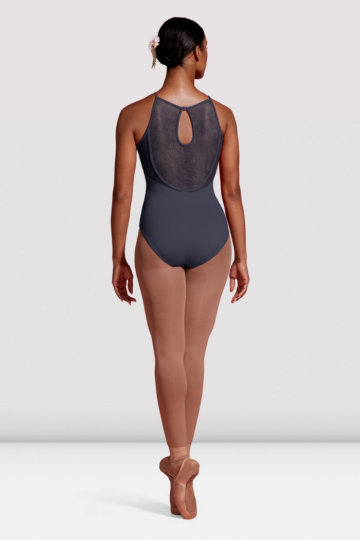 Ladies Mirella Seville Mesh Panelled Halter Leotard