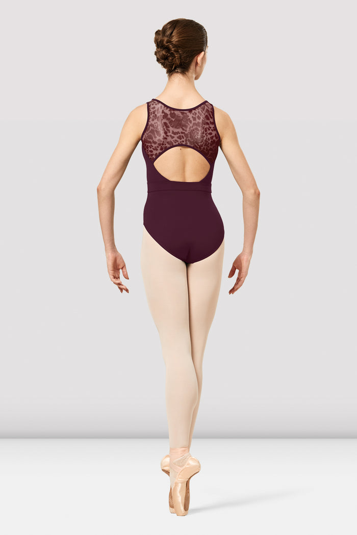 Ladies Yasmine Animal Print Mesh Tank Leotard