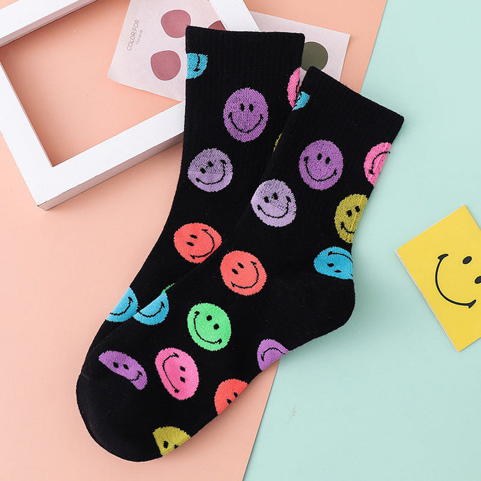 Lilyrhyme™ Cartoon Smiley Printed Socks