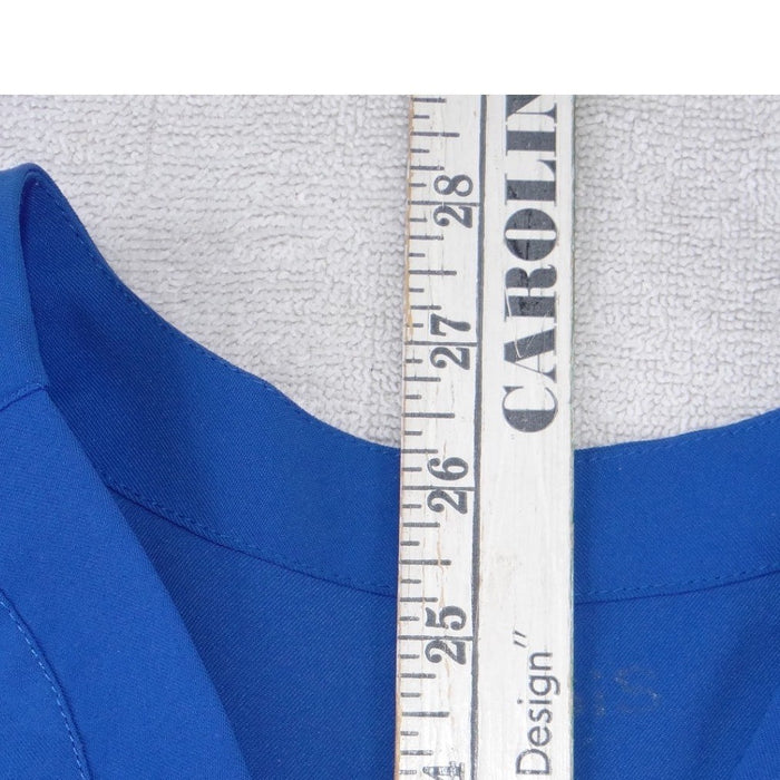 Oasis Womens Royal Blue V Neck Scrub Top Short Sleeve Pockets Size Large7