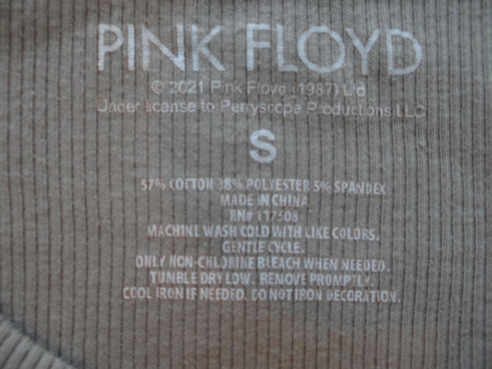 Pink Floyd Crop Top Live in New York City Size S3