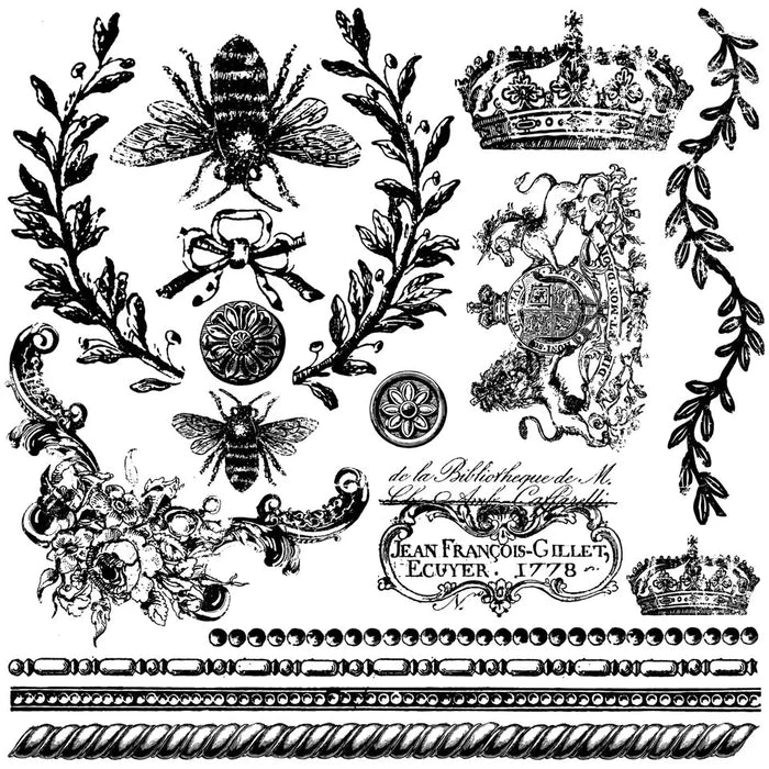 Queen Bee IOD Stamp