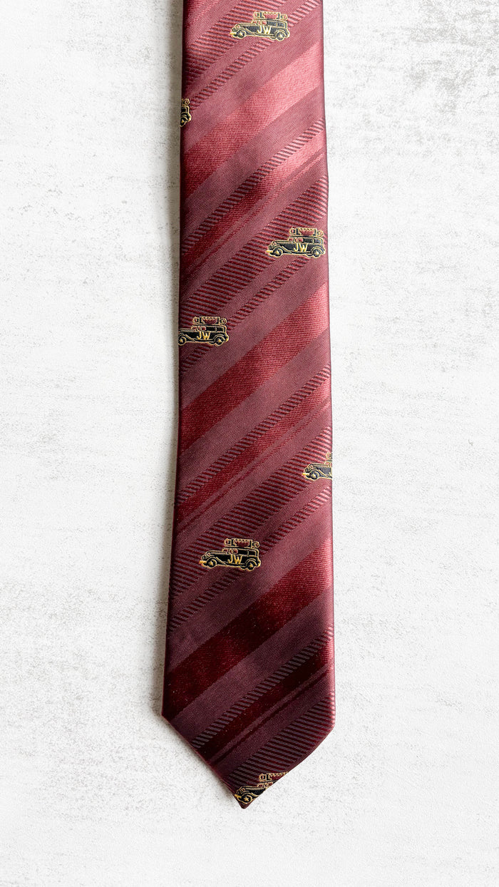 Sound Car Burgundy Tie