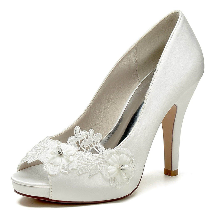 Stiletto Heel 10cm Silk-Like Shoes CK0416 - COCOMELODY