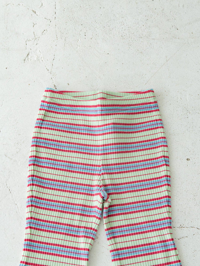 Stripe flare pants