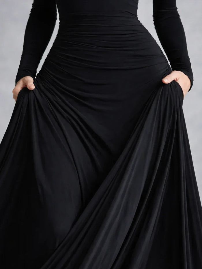 Sydney - Elegant Women's Formal Maxi Dress with Off-Shoulder Design