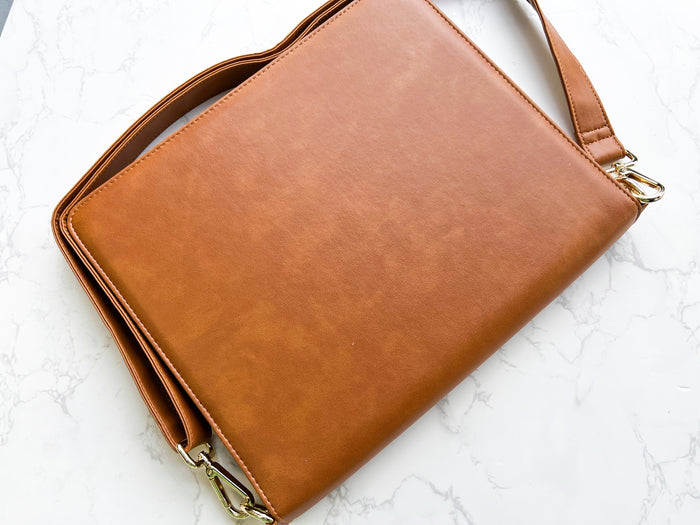 Tan Ministry Organizer with a Strap - Fully Accomplish - GINGERS