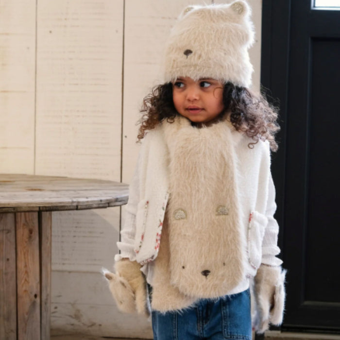 Teddy Bear Fluffy Scarf