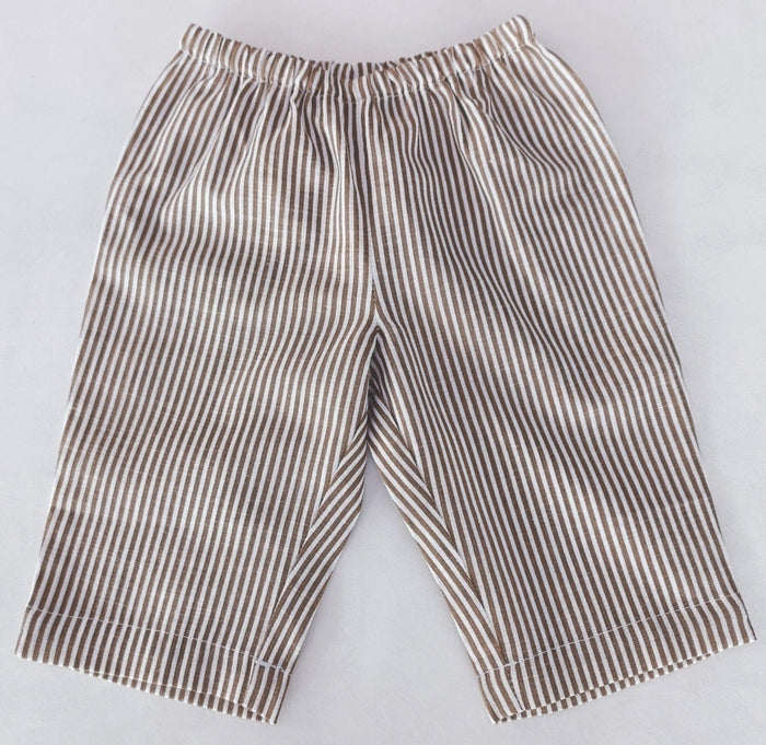 Unisex Brown Stripes Print Pant Pants Yo Baby India