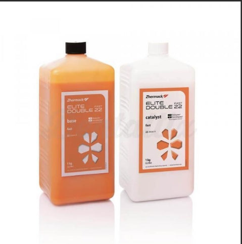 Zhermack Elite Double 22 Shore A Fast Set 2 x 1 kg pkg #C400834