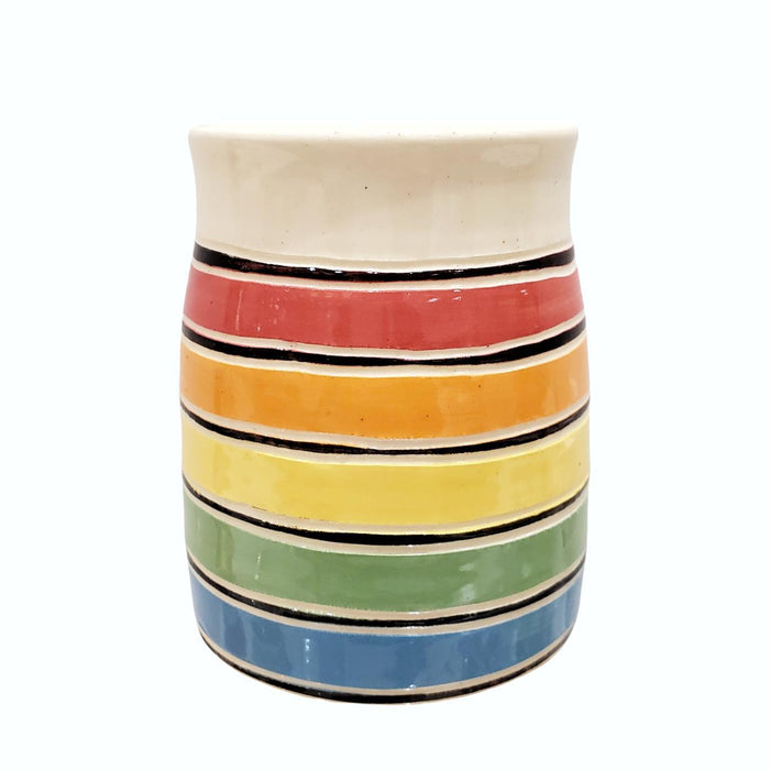 12oz Mug - Rainbow Stripes by Susan Stone Design