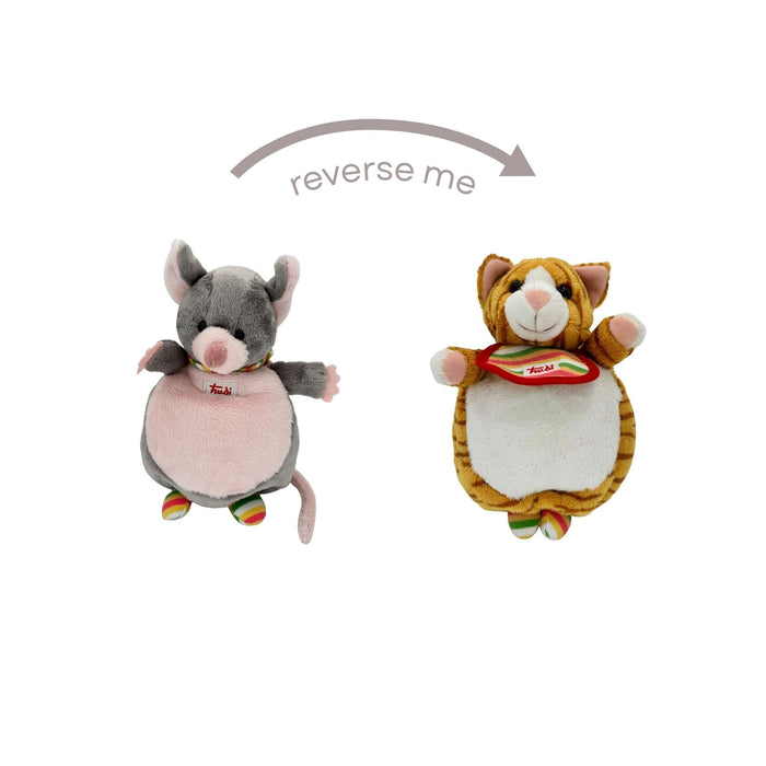 2 in 1 Hand Puppet Red Cat/Mouse