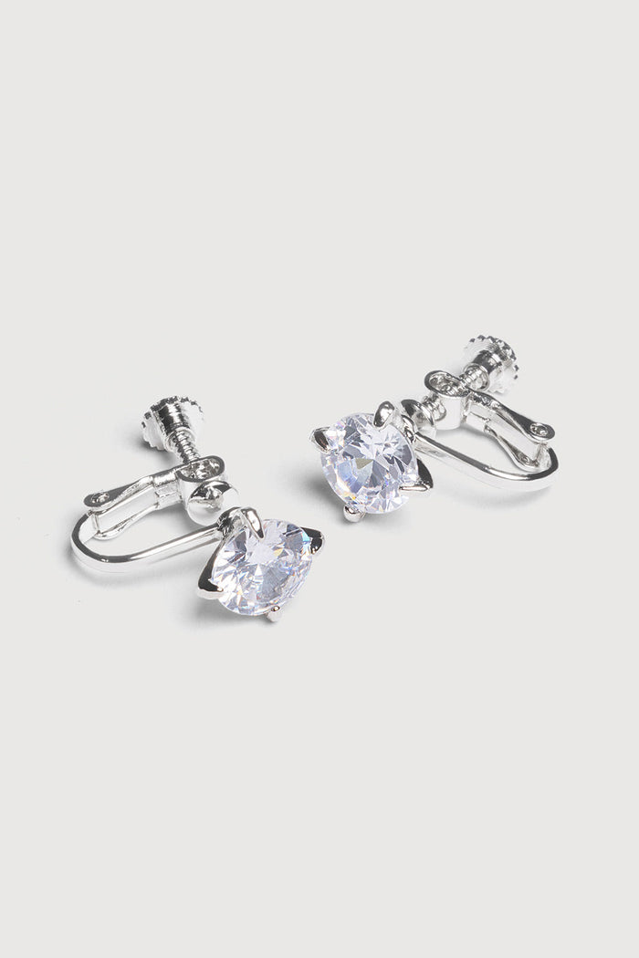 8mm Crystal Clip-on Earrings - BLOCH EU