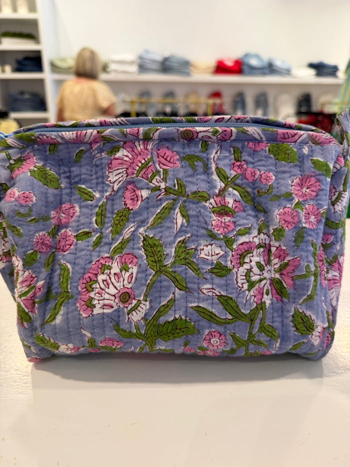 Quilted Print Make-up Bag