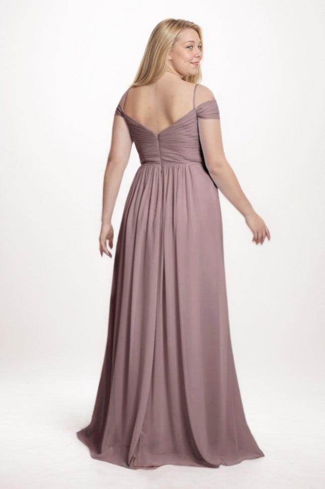 A-Line Maxi Chiffon Bridesmaid Dress CB0766 - COCOMELODY