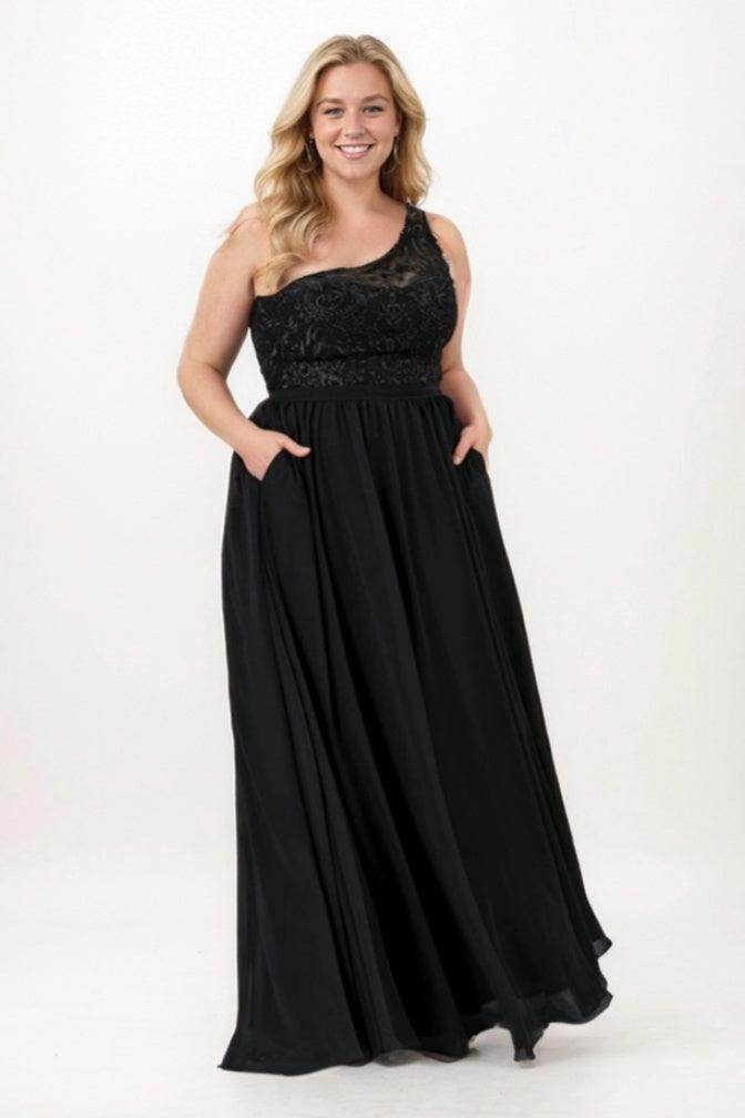 A-Line Maxi Chiffon Bridesmaid Dress CB0772 - COCOMELODY