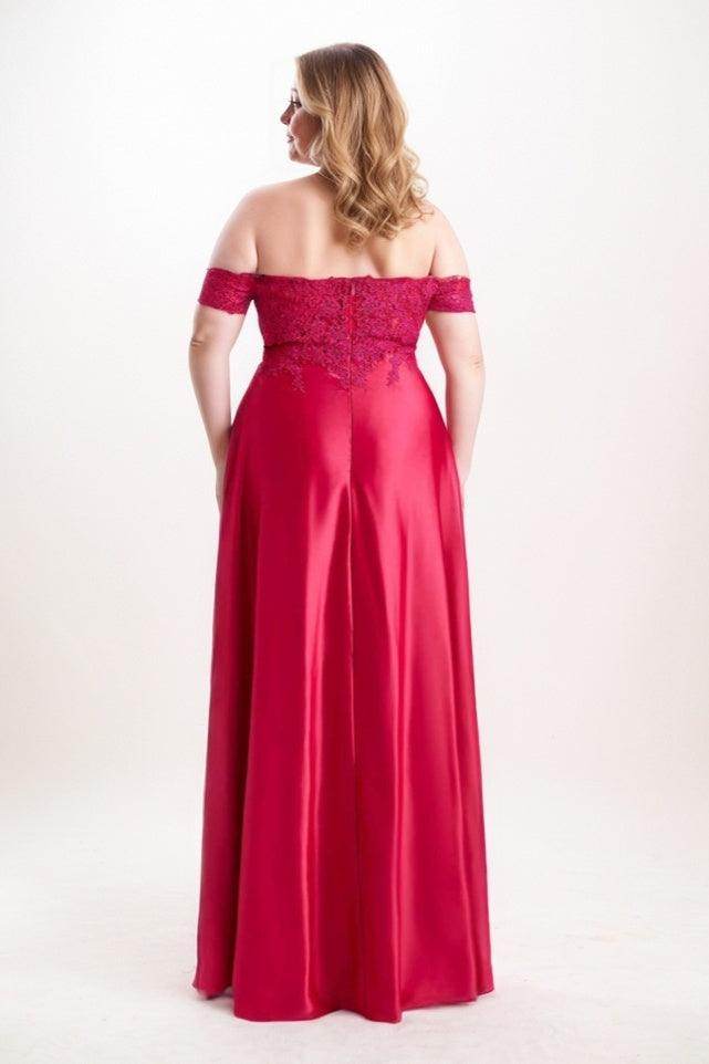 A-Line Maxi Satin Bridesmaid Dress CB0761 - COCOMELODY