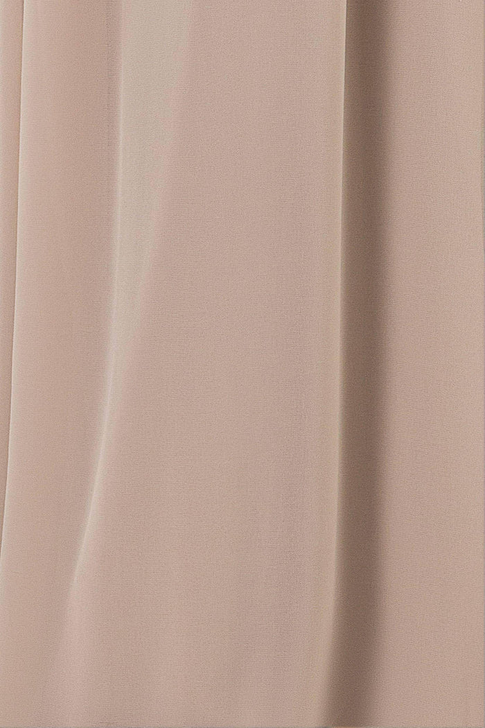 A-Line Sweep-Brush Train Chiffon Bridesmaid Dress CB0456 - COCOMELODY