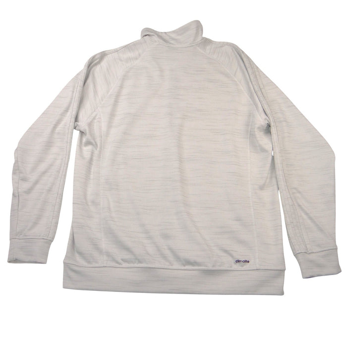Adidas Mens Climalite Full Zip Track Jacket Gray Space Dye Mock Neck XL3