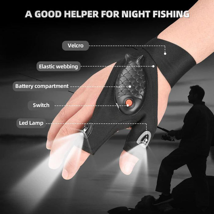Adjustable LED Flashlight Gloves(1 pair)