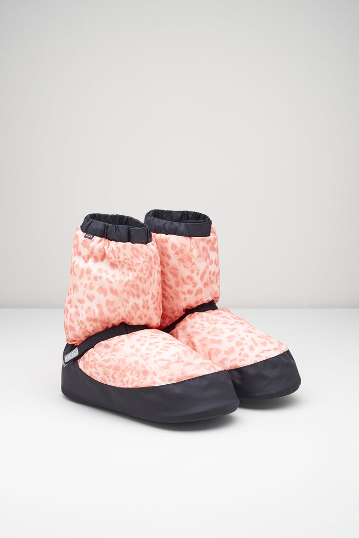 Adult Leopard Print Warm Up Booties