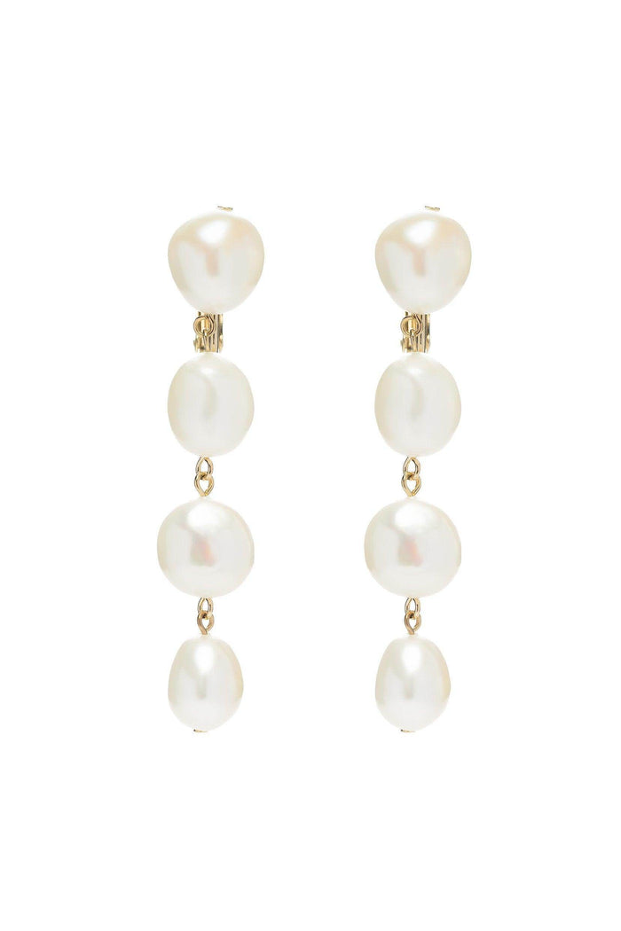 Alloy Earrings with Pearl CE0130 - COCOMELODY