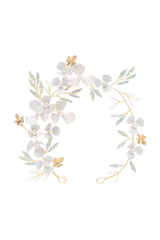 Alloy Headbands with Pearl Rhinestone CH0374 - COCOMELODY