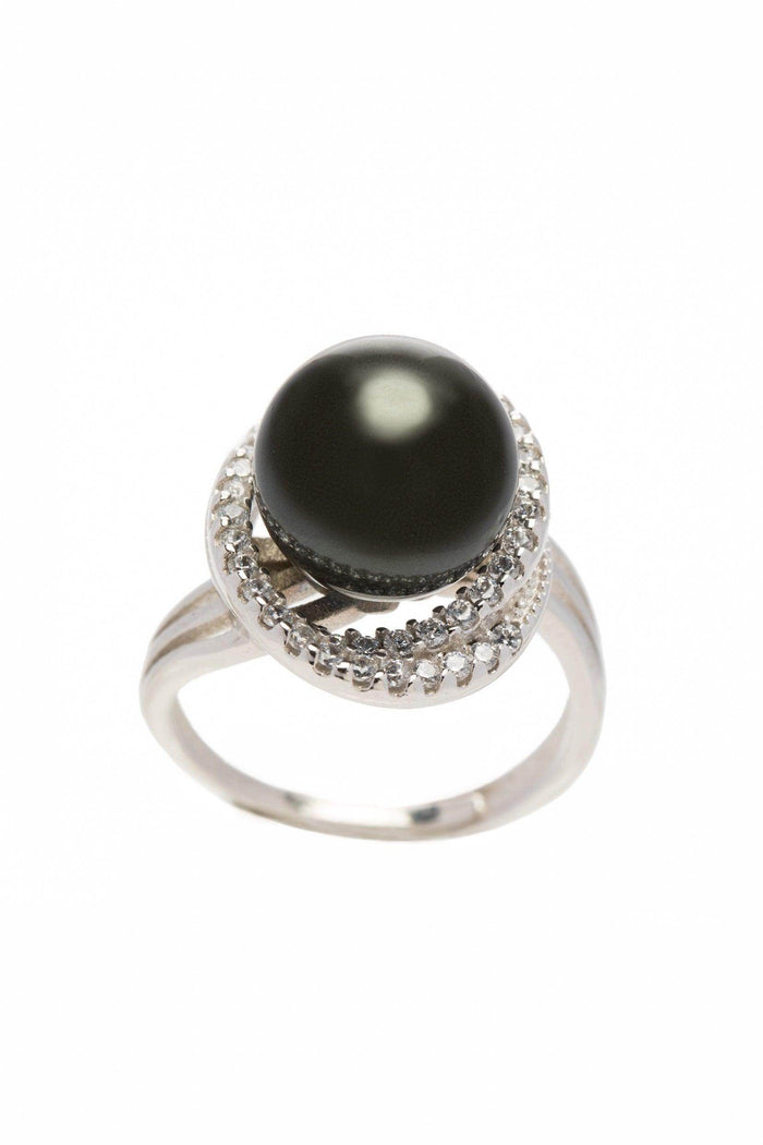 Alloy Rings with Imitation Pearl CR0010 - COCOMELODY