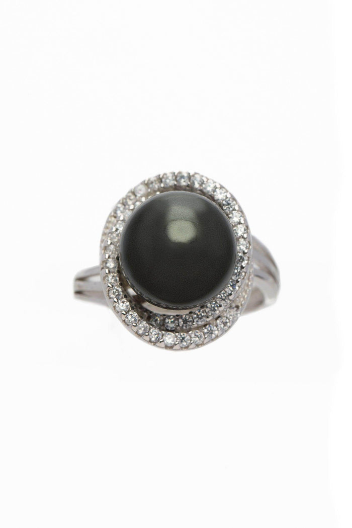 Alloy Rings with Imitation Pearl CR0010 - COCOMELODY