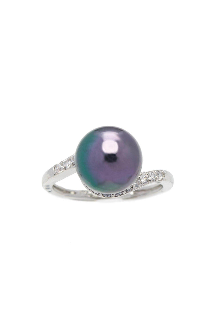 Alloy Rings with Pearl CR0011 - COCOMELODY