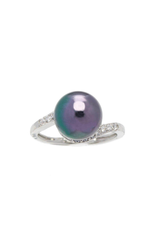 Alloy Rings with Pearl CR0011 - COCOMELODY