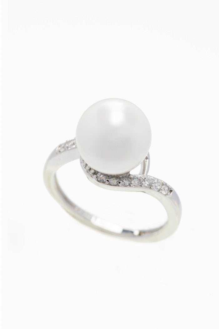 Alloy Rings with Pearl CR0011 - COCOMELODY