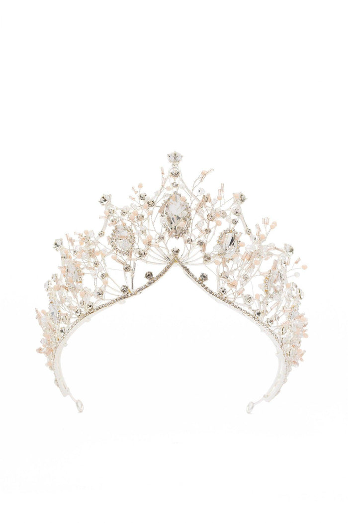 Alloy Tiaras with Beads Rhinestone CH0369 - COCOMELODY