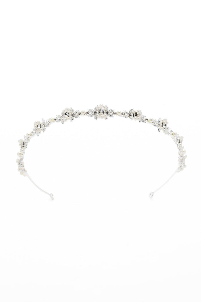 Alloy Tiaras with Pearl Rhinestone CH0366 - COCOMELODY